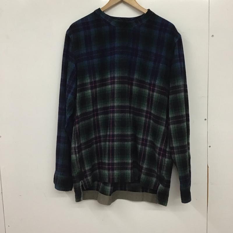 サカイ Sacai カットソー 長袖 長袖カットソー プルオーバーカットソー 3 チェック マルチカラー / マルチカラー / multicolor メンズ USED 古着 中古 10154249
