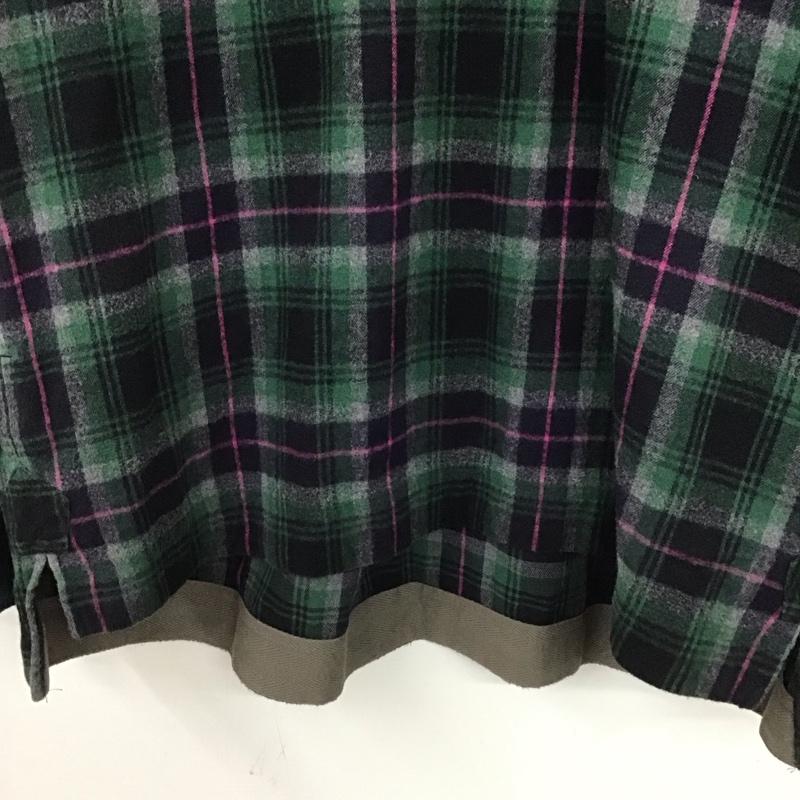 サカイ Sacai カットソー 長袖 長袖カットソー プルオーバーカットソー 3 チェック マルチカラー / マルチカラー / multicolor メンズ USED 古着 中古 10154249