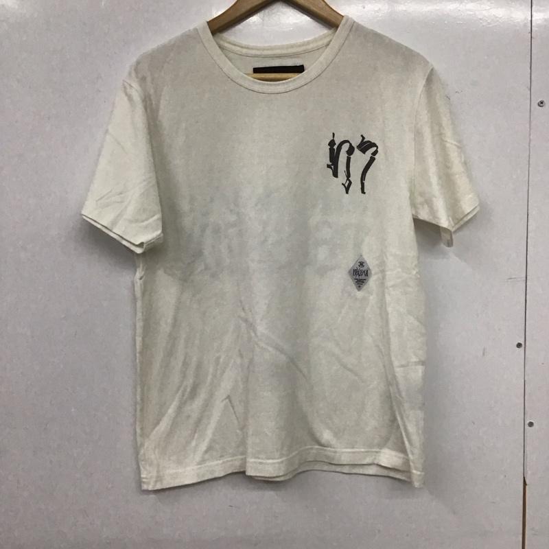 ネクサスセブン NEXUSVII Tシャツ 半袖 半袖カットソー プリントTシャツ クルーネックカットソー 46 ロゴ、文字 アイボリー / アイボリー / メンズ USED 古着 中古 10154252