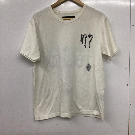 ネクサスセブン NEXUSVII Tシャツ 半袖 半袖カットソー プリントTシャツ クルーネックカットソー 46 ロゴ、文字 アイボリー / アイボリー / メンズ USED 古着 中古 10154252