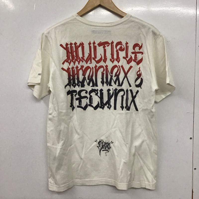 ネクサスセブン NEXUSVII Tシャツ 半袖 半袖カットソー プリントTシャツ クルーネックカットソー 46 ロゴ、文字 アイボリー / アイボリー / メンズ USED 古着 中古 10154252