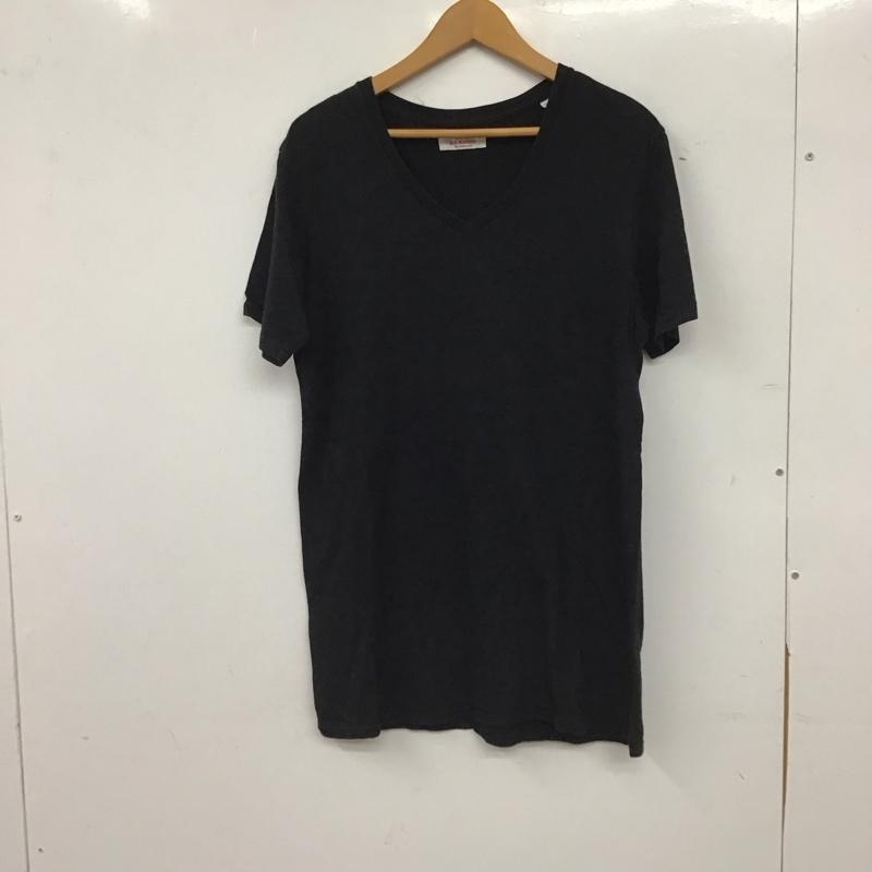 ハリウッドランチマーケット H.R MARKET Tシャツ 半袖 半袖カットソー プリントTシャツ Vネックカットソー 3 無地 黒 / ブラック / black メンズ USED 古着 中古 10154253