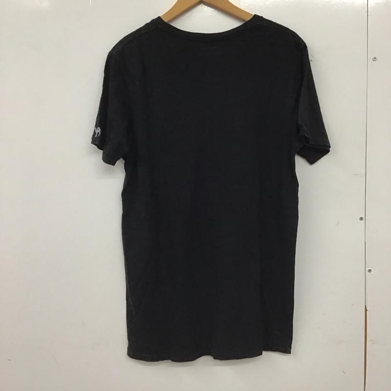 ハリウッドランチマーケット H.R MARKET Tシャツ 半袖 半袖カットソー プリントTシャツ Vネックカットソー 3 無地 黒 / ブラック / black メンズ USED 古着 中古 10154253