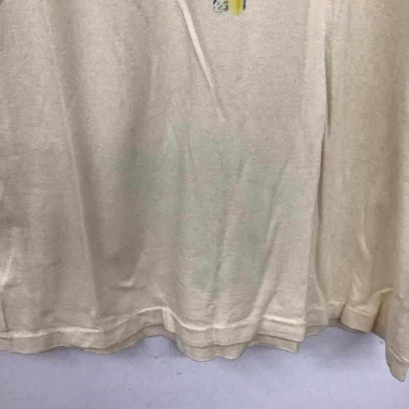 ハリウッドランチマーケット H.R MARKET Tシャツ 半袖 半袖カットソー プリントTシャツ クルーネックカットソー M プリント ベージュ / ベージュ / beige メンズ USED 古着 中古 10154254