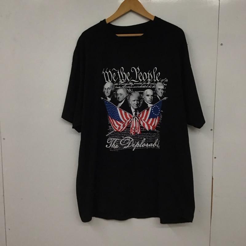 古着 USED Tシャツ 半袖 半袖カットソー プリントTシャツ クルーネックカットソー プリント 黒 / ブラック / black メンズ USED 古着 中古 10154256