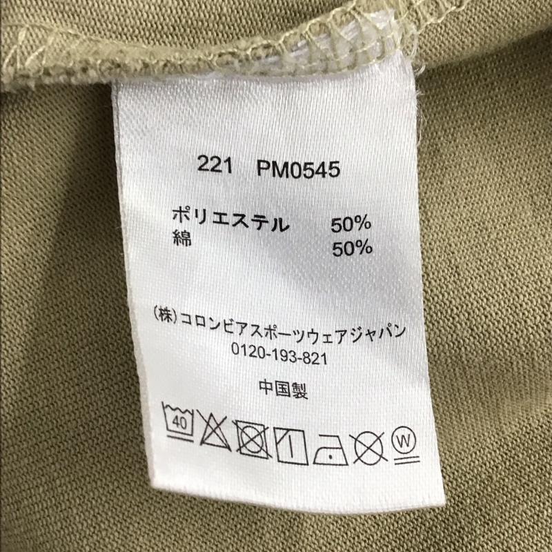 コロンビア Columbia カットソー 長袖 長袖カットソー プリントカットソー クルーネック L ロゴ、文字 ベージュ / ベージュ / beige メンズ USED 古着 中古 10154261