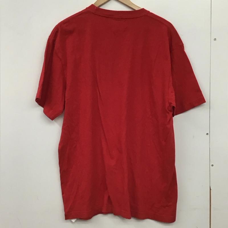 アトモスラボ ATMOS LAB Tシャツ 半袖 半袖カットソー プリントTシャツ クルーネックカットソー XL ロゴ、文字 赤 / レッド / red メンズ USED 古着 中古 10154262