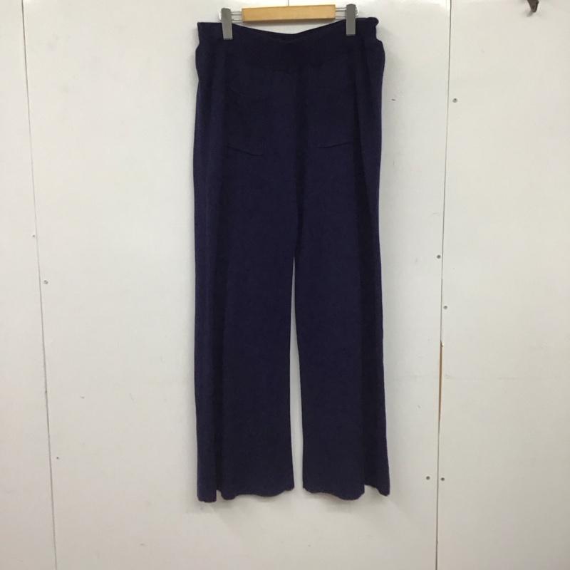 スーアンダーカバー SueUNDERCOVER パンツ ワークパンツ、ペインターパンツ ニットパンツ ワイドパンツ ワイドパンツ 2 無地 紺 / ネイビー / navy メンズ USED 古着 中古 10154264