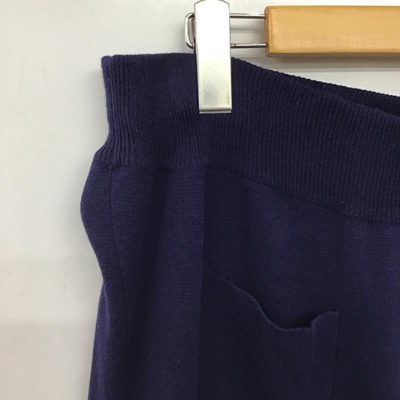 スーアンダーカバー SueUNDERCOVER パンツ ワークパンツ、ペインターパンツ ニットパンツ ワイドパンツ ワイドパンツ 2 無地 紺 / ネイビー / navy メンズ USED 古着 中古 10154264