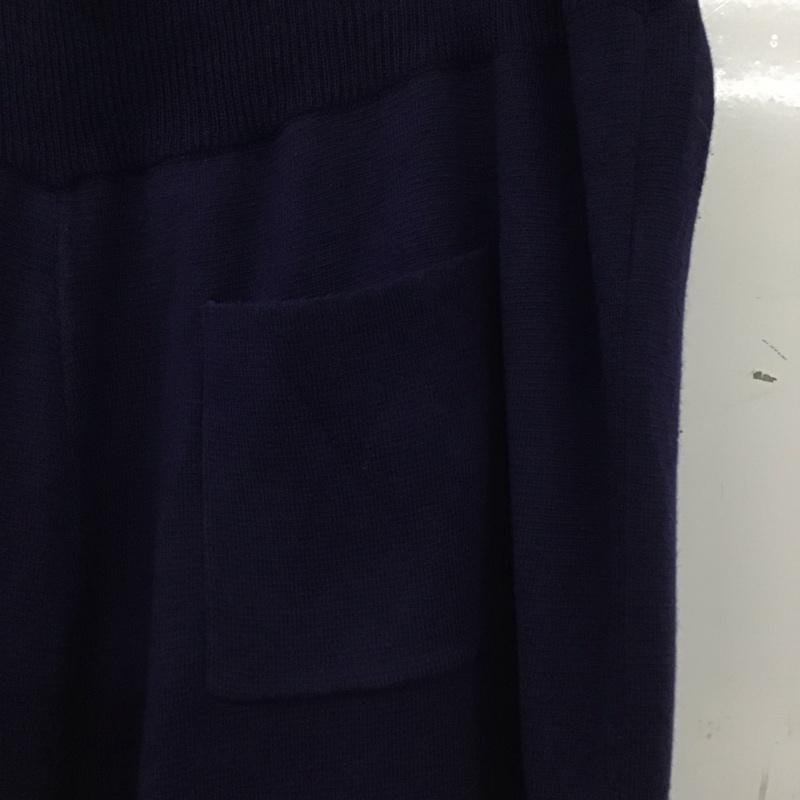 スーアンダーカバー SueUNDERCOVER パンツ ワークパンツ、ペインターパンツ ニットパンツ ワイドパンツ ワイドパンツ 2 無地 紺 / ネイビー / navy メンズ USED 古着 中古 10154264