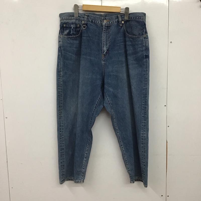 ソフネット SOPHNET. パンツ デニム、ジーンズ デニムパンツ ワイドパンツ カジュアルパンツ XL 無地 インディゴ / インディゴ / Indigo メンズ USED 古着 中古 10154265
