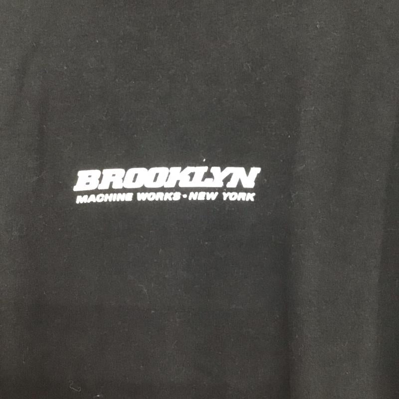 ブルックリンマシンワークス BROOKLYN MACHINE WORKS Tシャツ 半袖 半袖カットソー プリントTシャツ クルーネックカットソー XL ロゴ、文字 黒 / ブラック / black メンズ USED 古着 中古 10154269