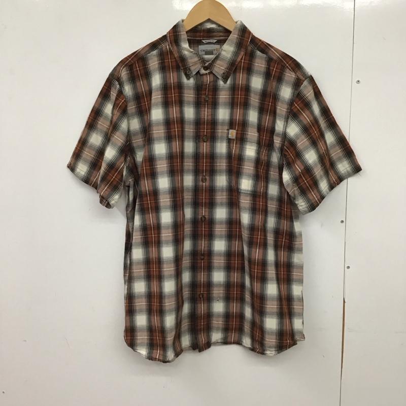 カーハート Carhartt シャツ、ブラウス 半袖 半袖シャツ チェックシャツ カラーシャツ XL チェック マルチカラー / マルチカラー / multicolor メンズ USED 古着 中古 10154271
