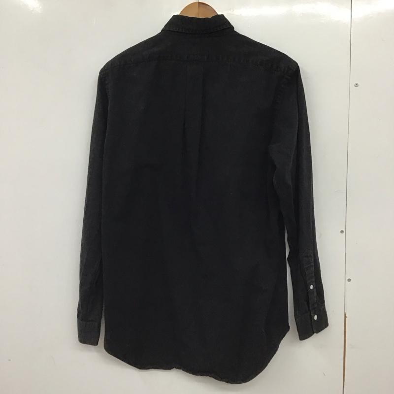 ラルフローレン RALPHLAUREN シャツ、ブラウス 長袖 長袖シャツ 無地シャツ カラーシャツ M ロゴ、文字 黒 / ブラック / black メンズ USED 古着 中古 10154279