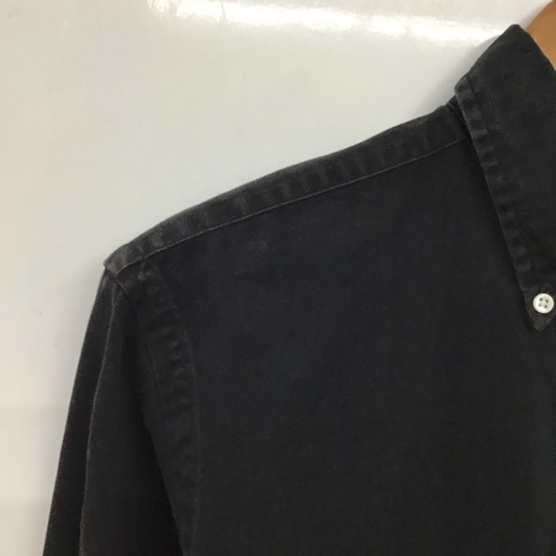 ラルフローレン RALPHLAUREN シャツ、ブラウス 長袖 長袖シャツ 無地シャツ カラーシャツ M ロゴ、文字 黒 / ブラック / black メンズ USED 古着 中古 10154279