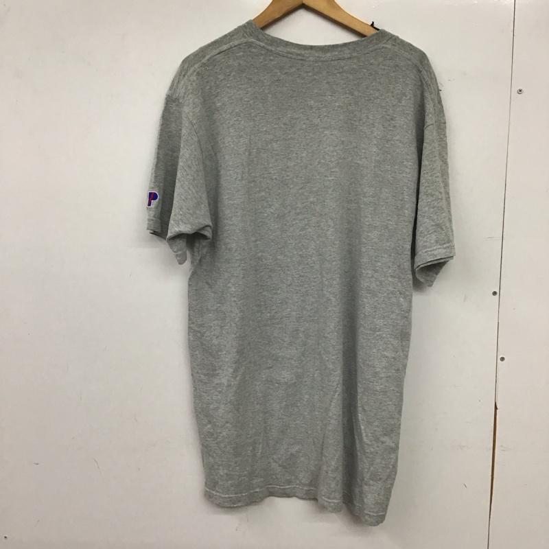 古着 USED Tシャツ 半袖 半袖カットソー プリントTシャツ クルーネックカットソー 古着 L プリント 灰 / グレー / gray メンズ USED 古着 中古 10154283