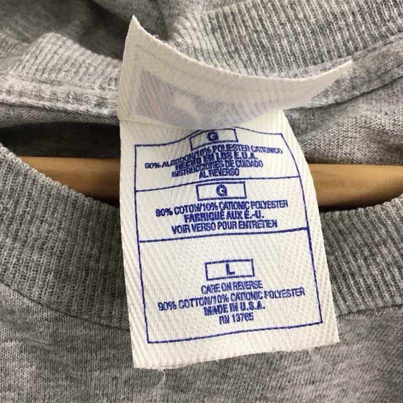 古着 USED Tシャツ 半袖 半袖カットソー プリントTシャツ クルーネックカットソー 古着 L プリント 灰 / グレー / gray メンズ USED 古着 中古 10154283