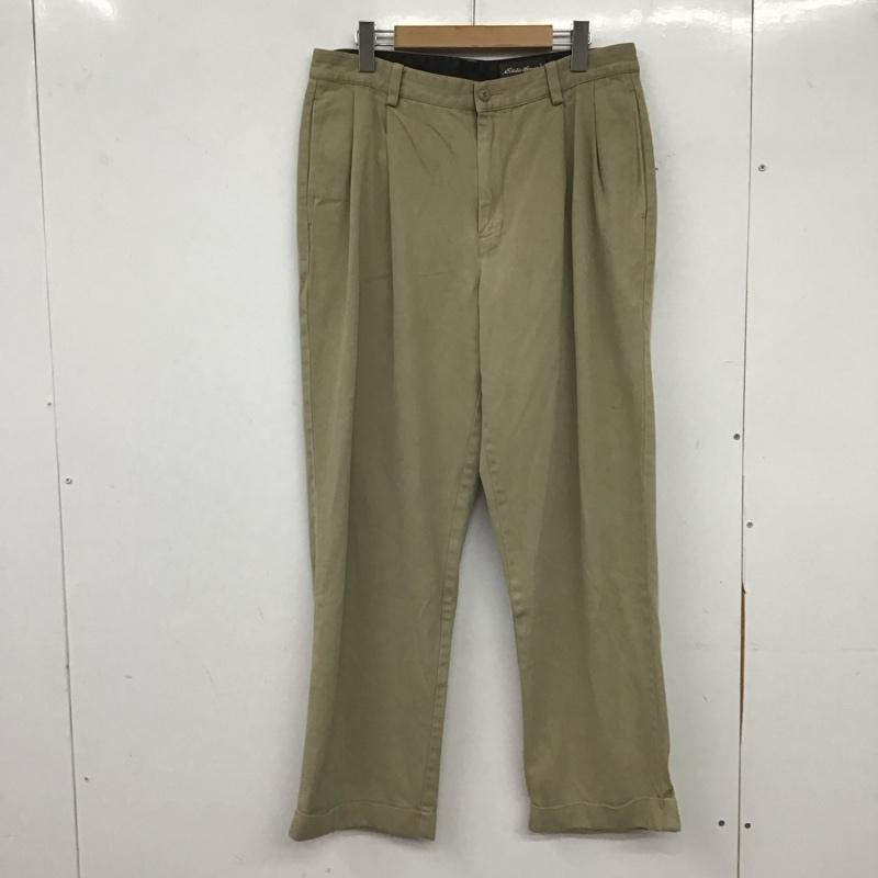 エディーバウアー Eddie Bauer パンツ チノパン チノパン ワイドパンツ カジュアルパンツ 34 無地 ベージュ / ベージュ / beige メンズ USED 古着 中古 10154284
