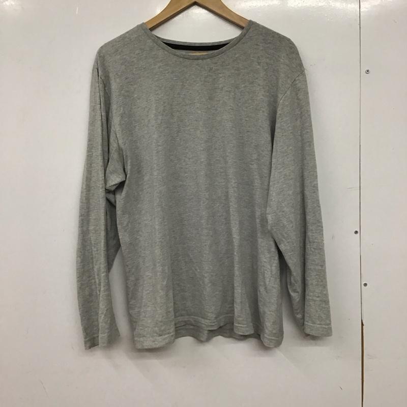ポロラルフローレン POLO RALPH LAUREN カットソー 長袖 長袖カットソー プリントカットソー クルーネック L ロゴ、文字 灰 / グレー / gray メンズ USED 古着 中古 10154289