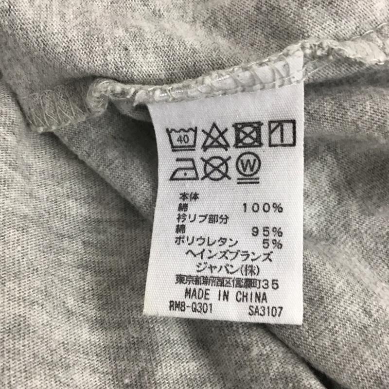 ポロラルフローレン POLO RALPH LAUREN カットソー 長袖 長袖カットソー プリントカットソー クルーネック L ロゴ、文字 灰 / グレー / gray メンズ USED 古着 中古 10154289