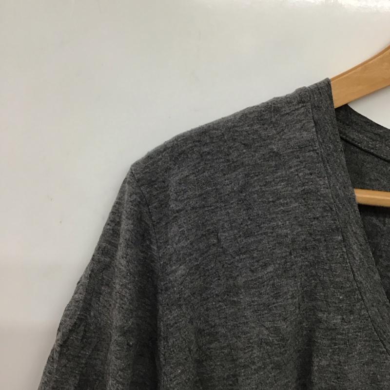 ノーアイディ NO ID. Tシャツ 半袖 半袖カットソー 無地Tシャツ Vネックカットソー 2 無地 灰 / グレー / gray メンズ USED 古着 中古 10154290