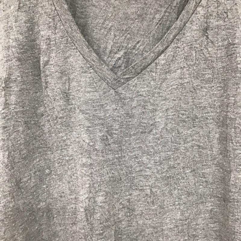 ノーアイディ NO ID. Tシャツ 半袖 半袖カットソー 無地Tシャツ Vネックカットソー 2 無地 灰 / グレー / gray メンズ USED 古着 中古 10154290