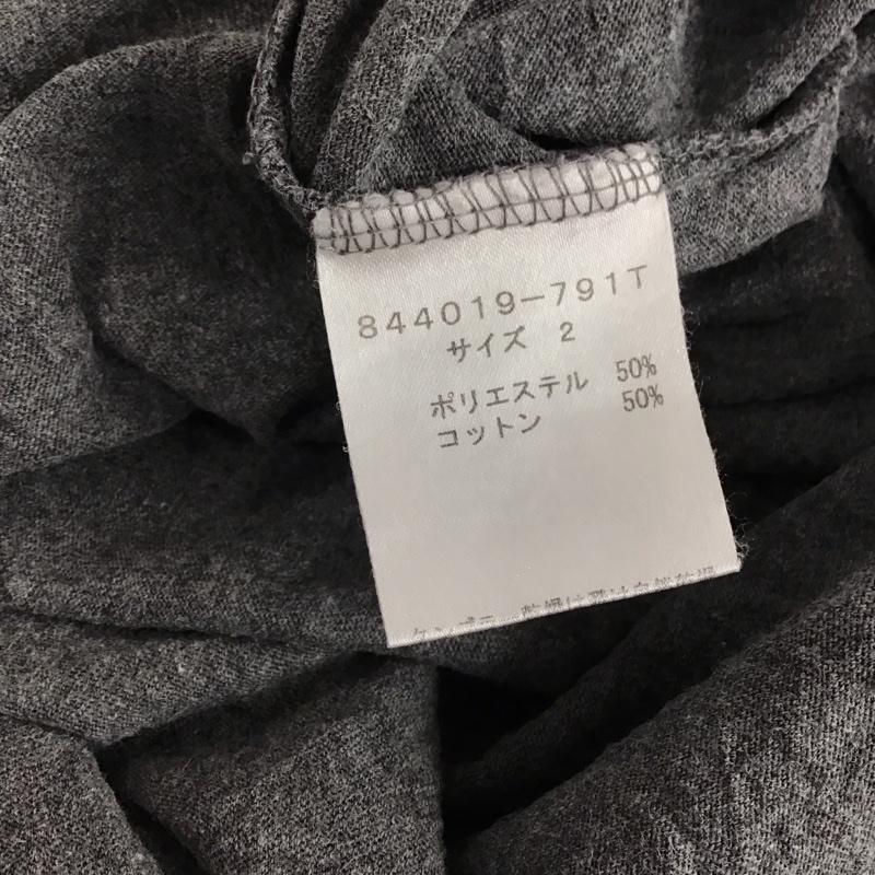 ノーアイディ NO ID. Tシャツ 半袖 半袖カットソー 無地Tシャツ Vネックカットソー 2 無地 灰 / グレー / gray メンズ USED 古着 中古 10154290