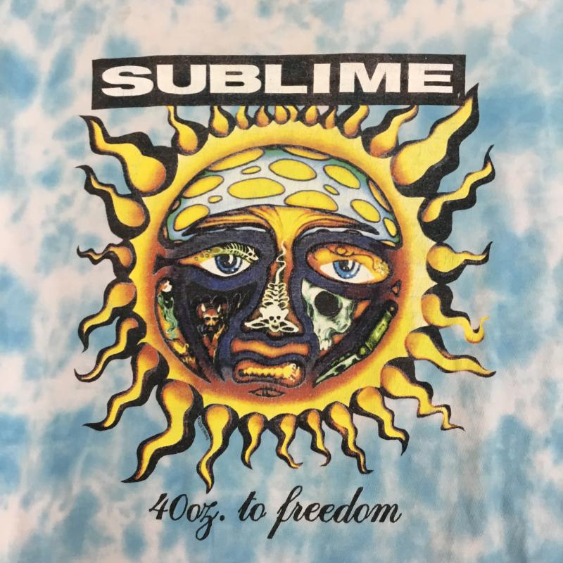 サブライム SUBLIME Tシャツ 半袖 SUBLIME バンドTシャツ タイダイ柄　ブルー XL キャラクター 水色 / ライトブルー / メンズ USED 古着 中古 10154294