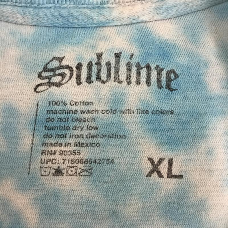 サブライム SUBLIME Tシャツ 半袖 SUBLIME バンドTシャツ タイダイ柄　ブルー XL キャラクター 水色 / ライトブルー / メンズ USED 古着 中古 10154294