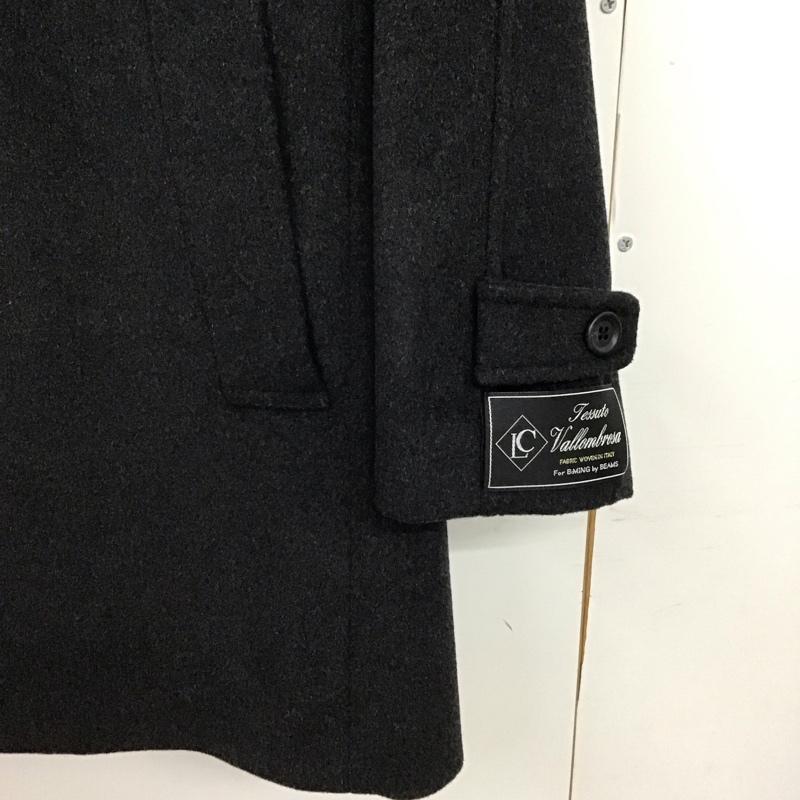 ビームス BEAMS コート コート一般 アウター ロングコート スタンドカラー S 無地 ダークグレー / ダークグレー / メンズ USED 古着 中古 10154295