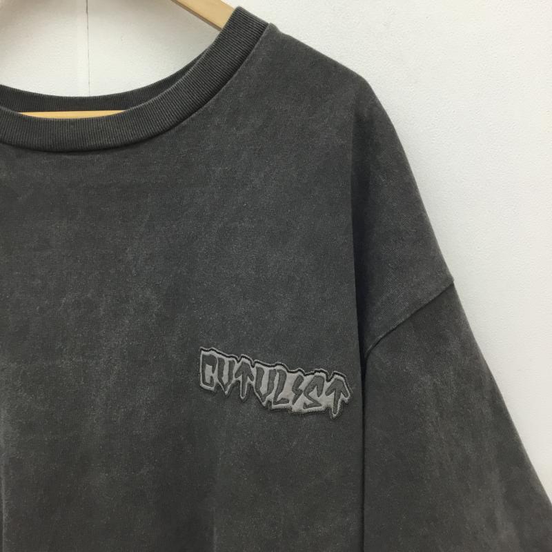 カタリスト CVTVLIST Tシャツ 半袖 CVTVLIST カタリスト 刺繍ロゴ オーバーサイズ Tシャツ 2 ロゴ、文字 灰 / グレー / gray メンズ USED 古着 中古 10154296