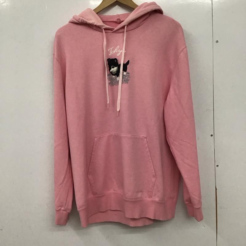 ダブレット doublet パーカー 長袖 長袖パーカー プルオーバーパーカー スウェット M ロゴ、文字 桃 / ピンク / pink メンズ USED 古着 中古 10154297