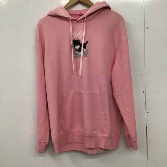 ダブレット doublet パーカー 長袖 長袖パーカー プルオーバーパーカー スウェット M ロゴ、文字 桃 / ピンク / pink メンズ USED 古着 中古 10154297