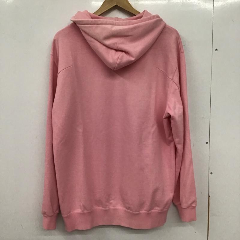 ダブレット doublet パーカー 長袖 長袖パーカー プルオーバーパーカー スウェット M ロゴ、文字 桃 / ピンク / pink メンズ USED 古着 中古 10154297