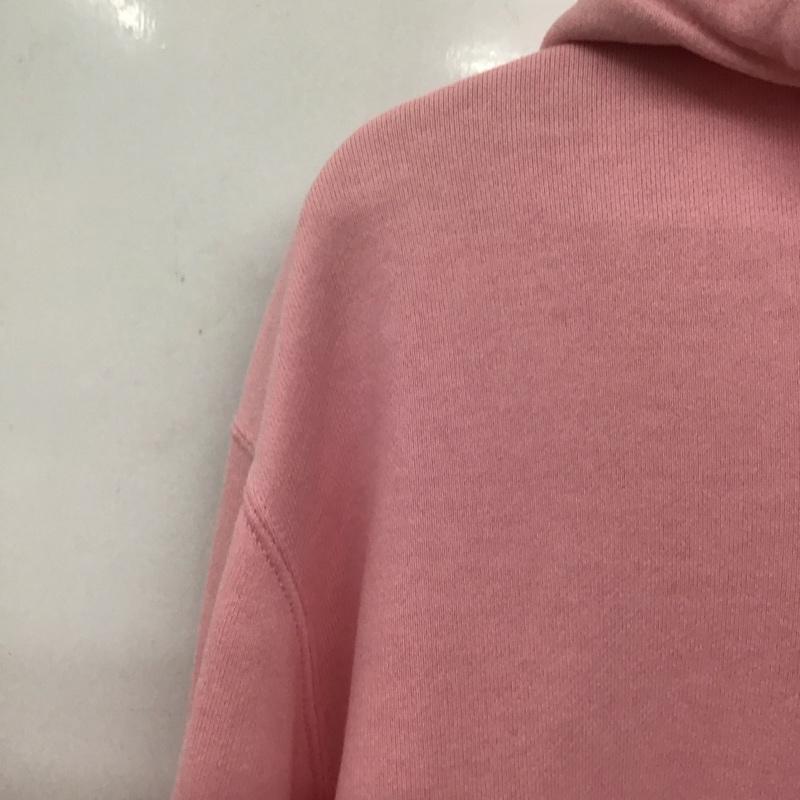 ダブレット doublet パーカー 長袖 長袖パーカー プルオーバーパーカー スウェット M ロゴ、文字 桃 / ピンク / pink メンズ USED 古着 中古 10154297