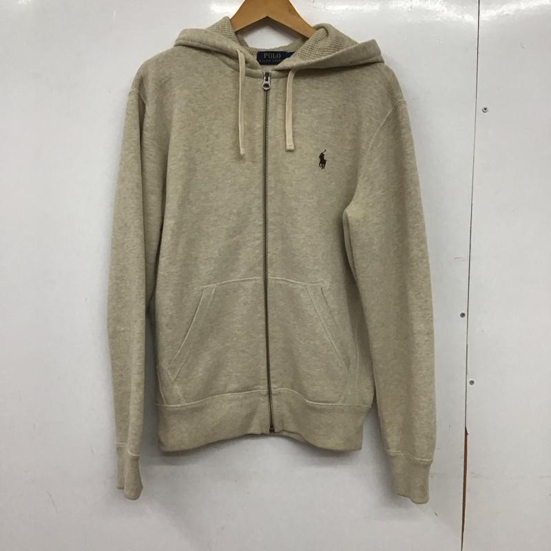 ポロラルフローレン POLO RALPH LAUREN パーカー 長袖 ジップアップパーカー 長袖パーカー カジュアルジャケット S ロゴ、文字 ベージュ / ベージュ / beige メンズ USED 古着 中古 10154299