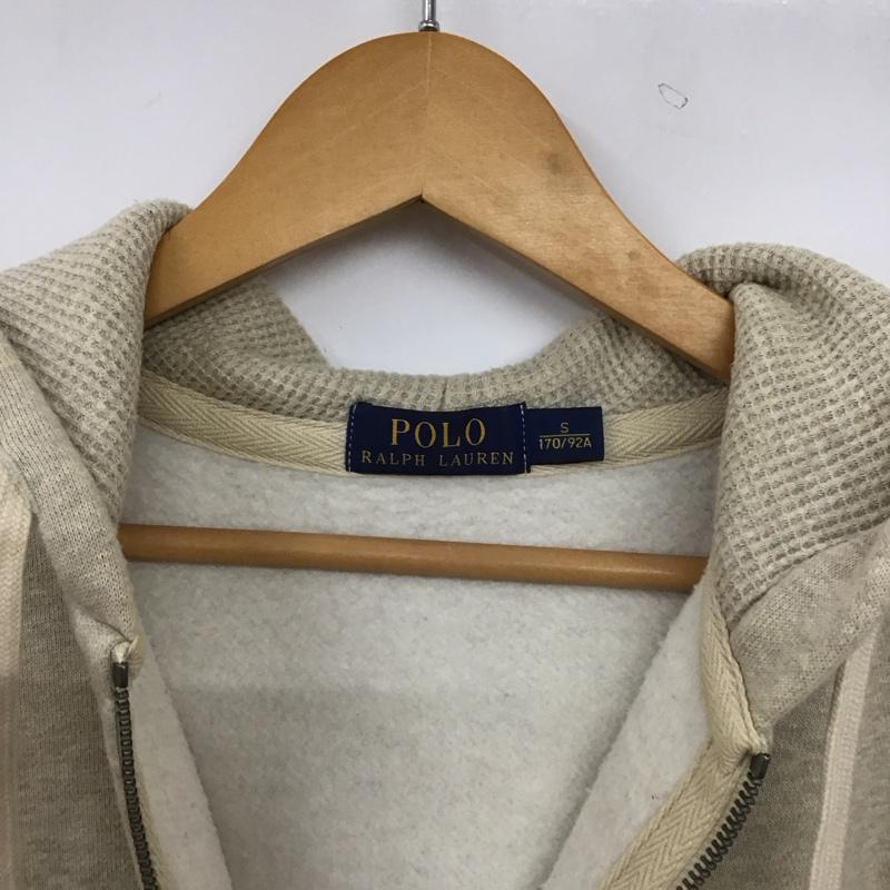 ポロラルフローレン POLO RALPH LAUREN パーカー 長袖 ジップアップパーカー 長袖パーカー カジュアルジャケット S ロゴ、文字 ベージュ / ベージュ / beige メンズ USED 古着 中古 10154299