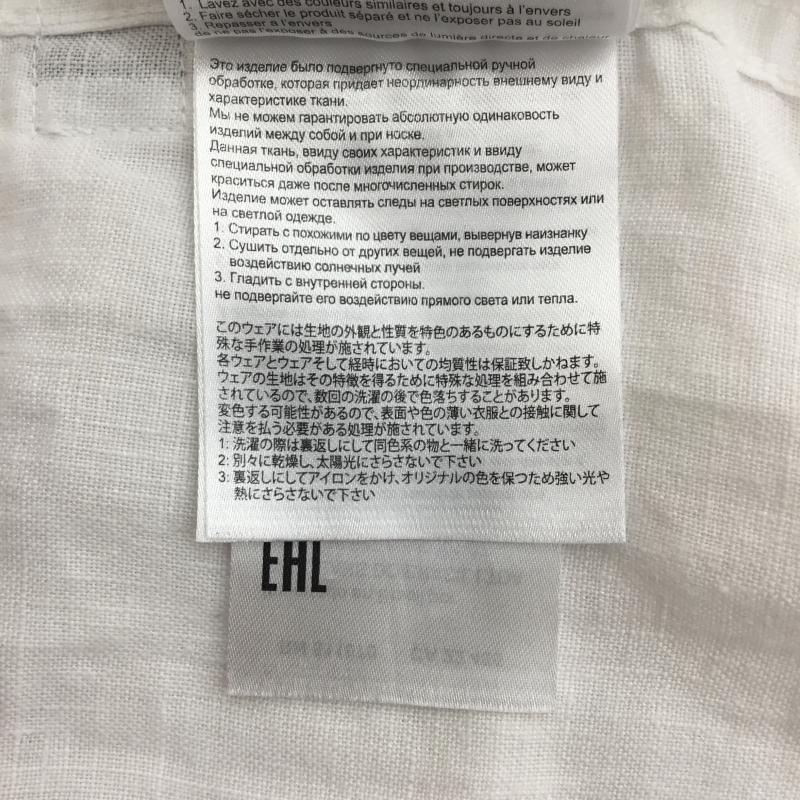 リプレイ REPLAY シャツ、ブラウス 長袖 リプレイ REPLAY メンズ 長袖リネンシャツ M4082A XL 無地 白 / ホワイト / white メンズ USED 古着 中古 10154302