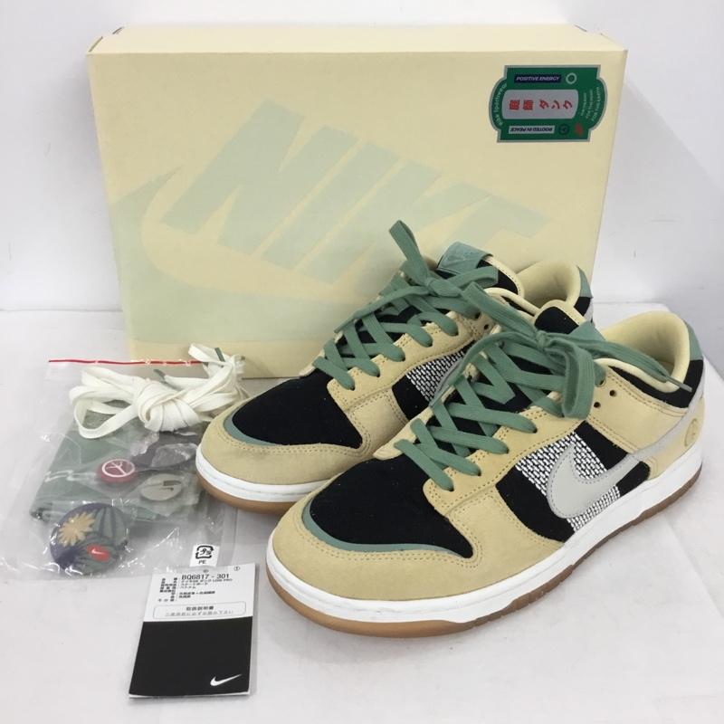 ナイキ NIKE スニーカー スニーカー DJ4671-294 DUNK LOW SE 庭師 28.5cm 箱有 28.5cm ロゴ、文字 黒 / ブラック / black X ベージュ / ベージュ / beige X カーキ / カーキ / khaki メンズ USED 古着 中古 10154357