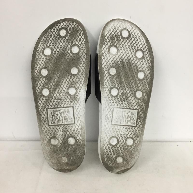ディーゼル DIESEL サンダル サンダル スライドサンダル シャワーサンダル 40 ロゴ、文字 白 / ホワイト / white X 黒 / ブラック / black メンズ USED 古着 中古 10154358