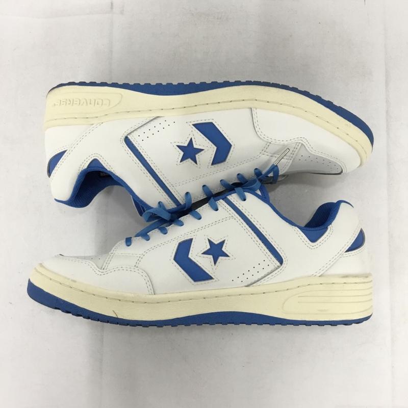 コンバース CONVERSE スニーカー スニーカー 34201800 WEAPON CC OX 28cm 箱有 28.0cm ロゴ、文字 白 / ホワイト / white X 水色 / ライトブルー / メンズ USED 古着 中古 10154359