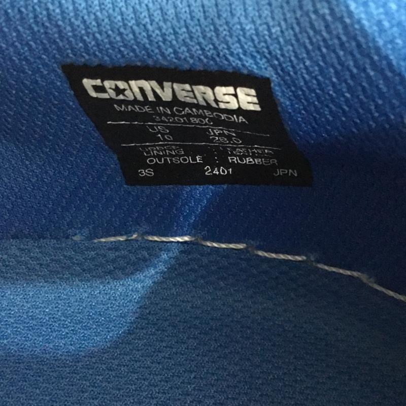 コンバース CONVERSE スニーカー スニーカー 34201800 WEAPON CC OX 28cm 箱有 28.0cm ロゴ、文字 白 / ホワイト / white X 水色 / ライトブルー / メンズ USED 古着 中古 10154359