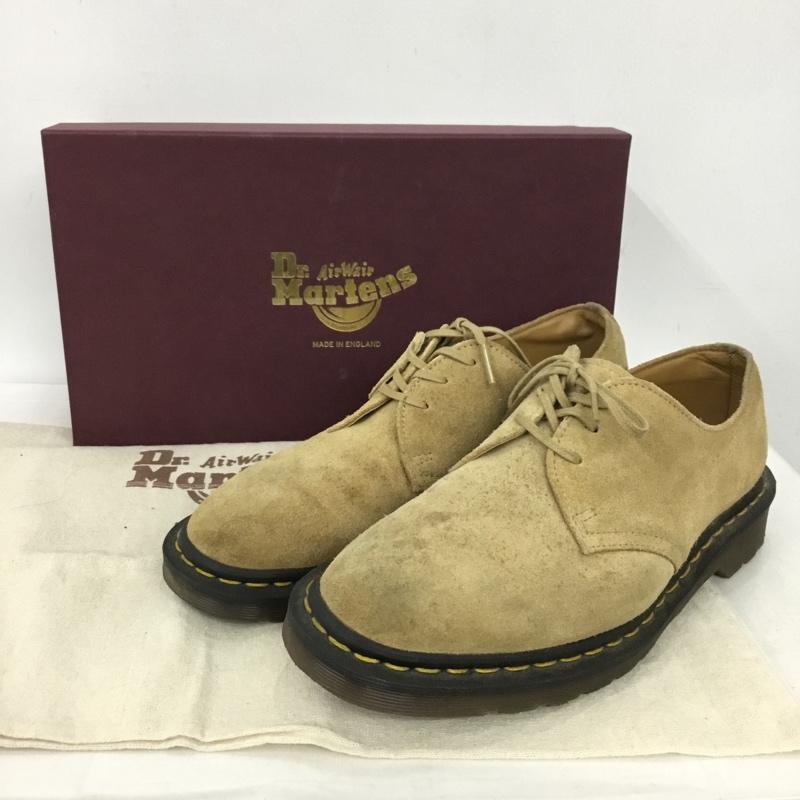 ドクターマーチン Dr.Martens カジュアルシューズ カジュアルシューズ 1461 3ホール UK8 スエード 箱有 イングランド製 無地 ベージュ / ベージュ / beige メンズ USED 古着 中古 10154360