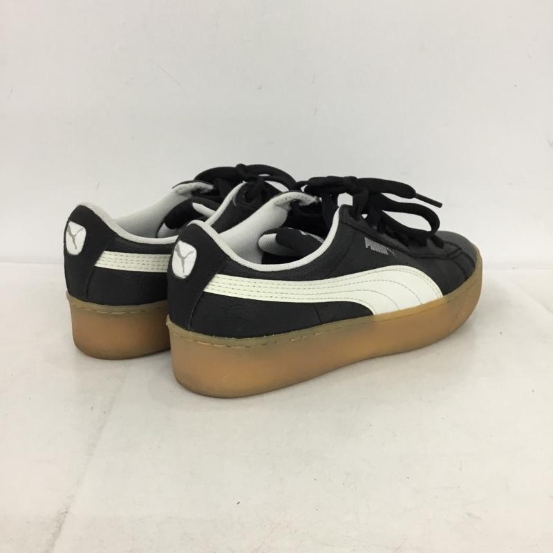 プーマ PUMA スニーカー スニーカー 366805 02 Vikky Platform 厚底ソール 23cm 23.0cm ロゴ、文字 黒 / ブラック / black X 白 / ホワイト / white レディース USED 古着 中古 10154361