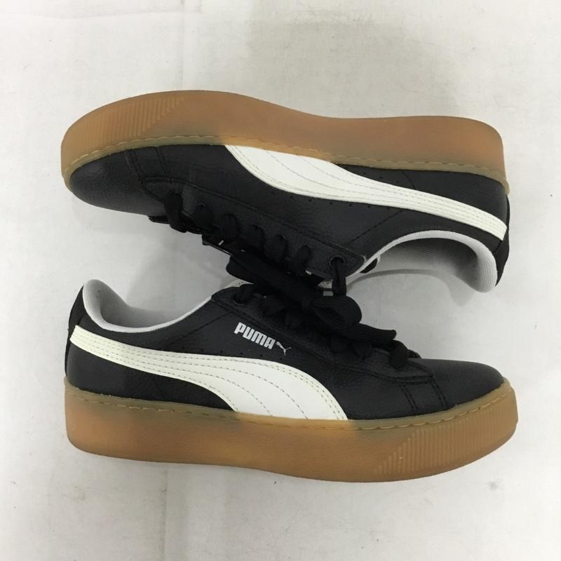 プーマ PUMA スニーカー スニーカー 366805 02 Vikky Platform 厚底ソール 23cm 23.0cm ロゴ、文字 黒 / ブラック / black X 白 / ホワイト / white レディース USED 古着 中古 10154361