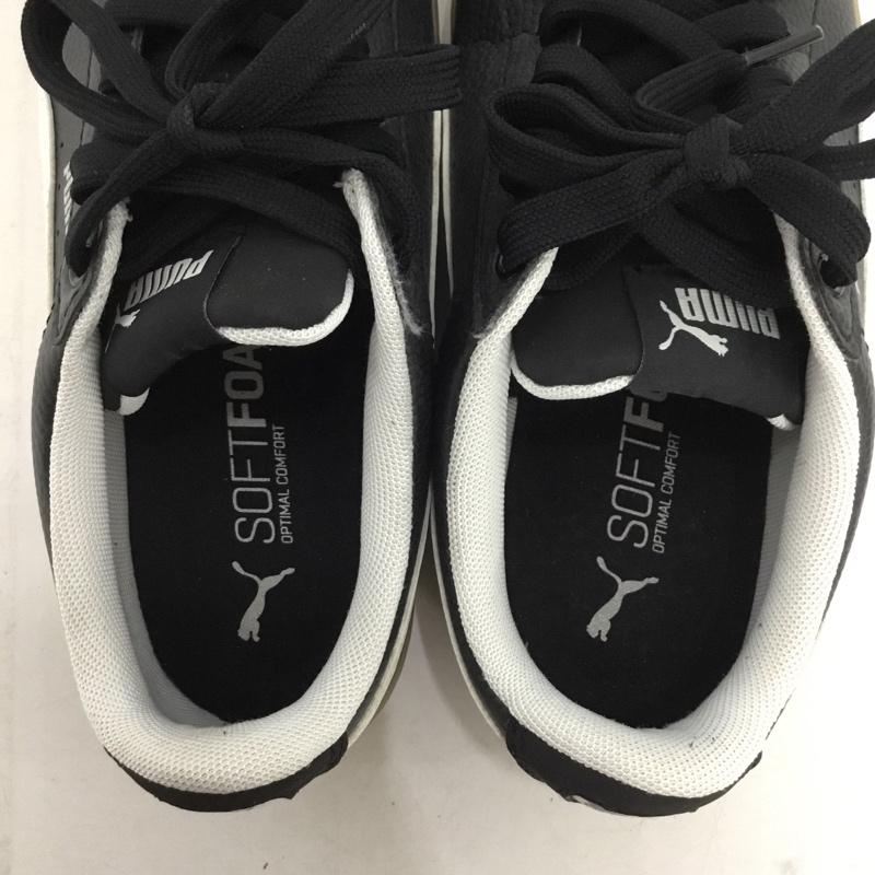 プーマ PUMA スニーカー スニーカー 366805 02 Vikky Platform 厚底ソール 23cm 23.0cm ロゴ、文字 黒 / ブラック / black X 白 / ホワイト / white レディース USED 古着 中古 10154361