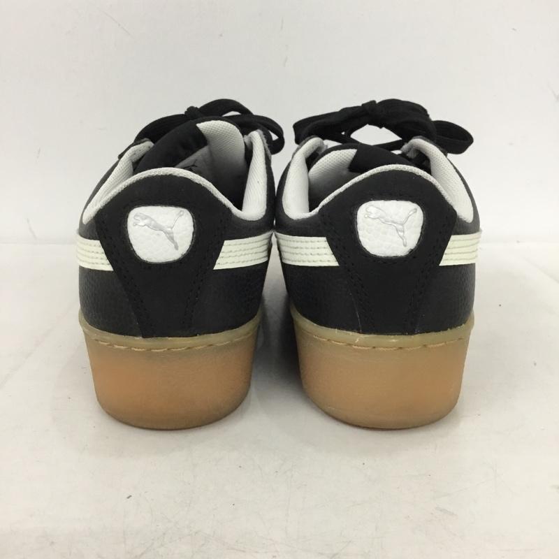 プーマ PUMA スニーカー スニーカー 366805 02 Vikky Platform 厚底ソール 23cm 23.0cm ロゴ、文字 黒 / ブラック / black X 白 / ホワイト / white レディース USED 古着 中古 10154361