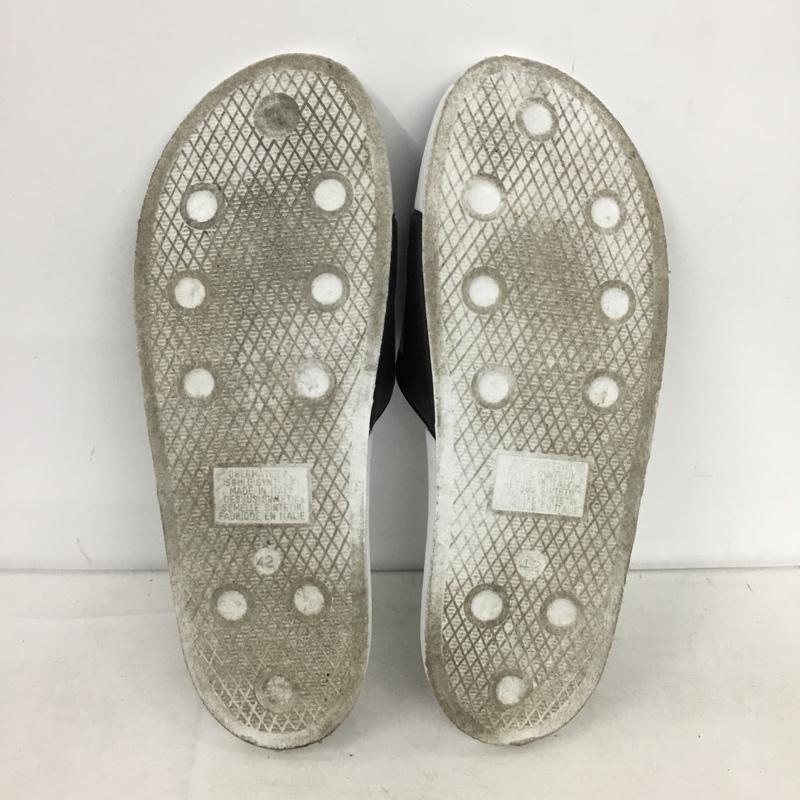 ディーゼル DIESEL サンダル サンダル スライドサンダル シャワーサンダル 42 ロゴ、文字 白 / ホワイト / white X 黒 / ブラック / black メンズ USED 古着 中古 10154384