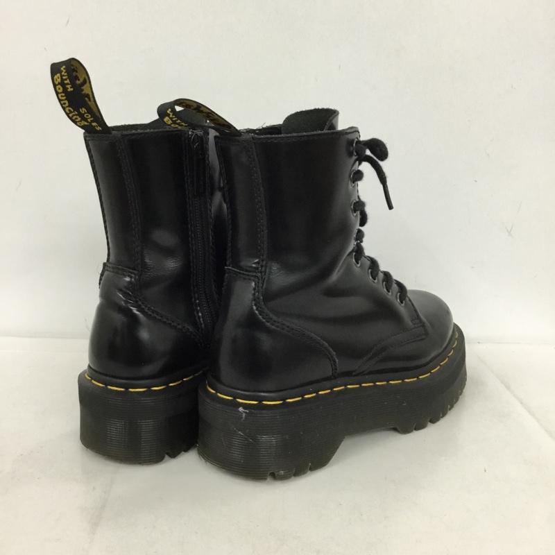 ドクターマーチン Dr.Martens ブーツ ショートブーツ JADON 8ホール 厚底ソール サイドジップ UK3 US：5 無地 黒 / ブラック / black レディース USED 古着 中古 10154385