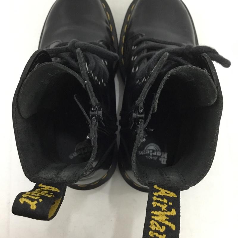 ドクターマーチン Dr.Martens ブーツ ショートブーツ JADON 8ホール 厚底ソール サイドジップ UK3 US：5 無地 黒 / ブラック / black レディース USED 古着 中古 10154385